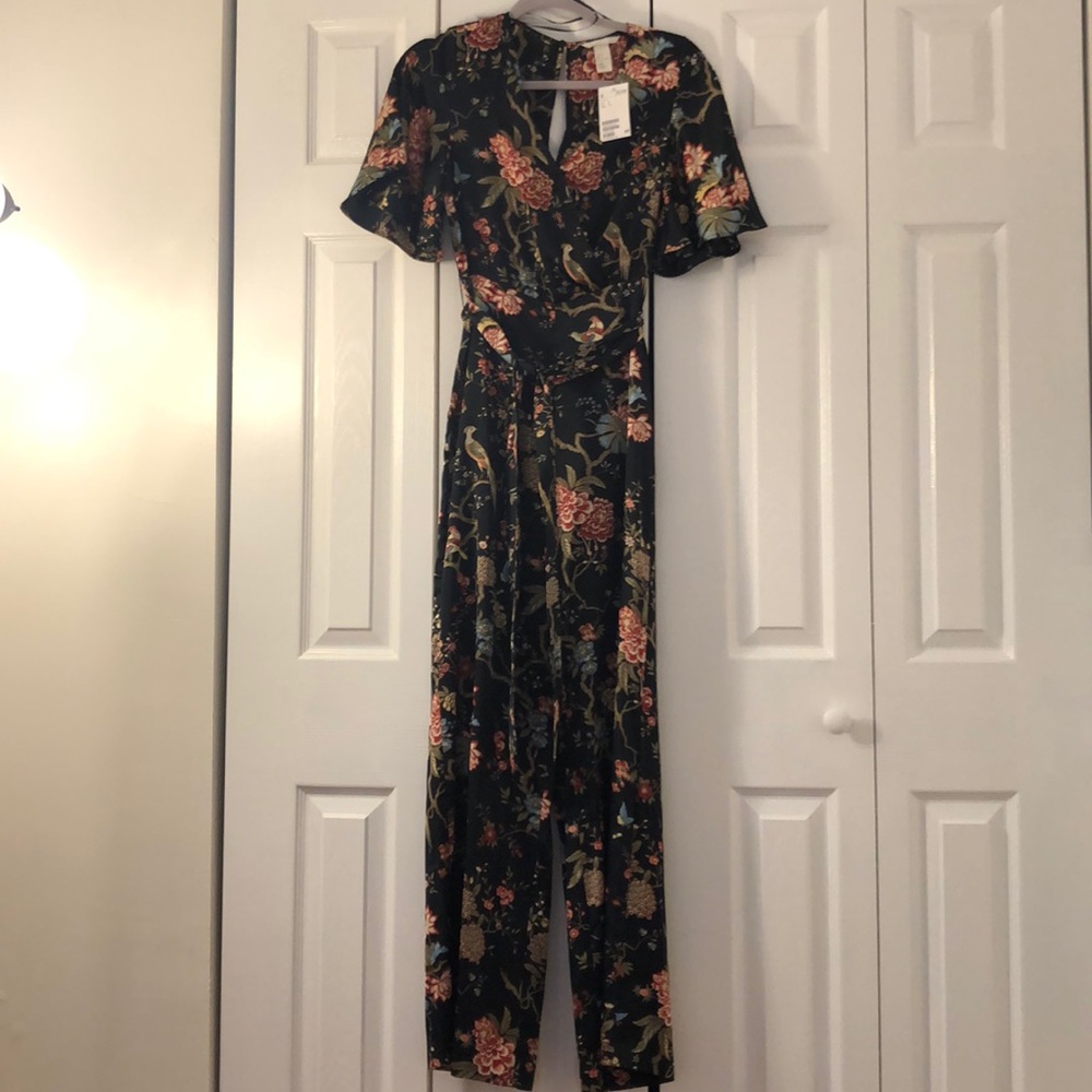 Brand new H&M floral print jumpsuit